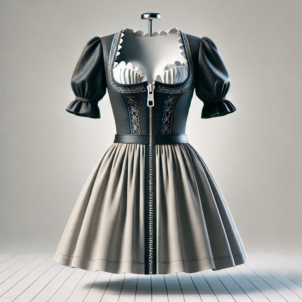Čestný dirndl a moderní elegance dirndl se zipem